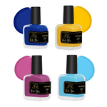 PINK N BLUE MIDNIGHT | Glossy Nail Polish Set | Long Lasting & High Gloss Effect | Chip Resistant Nail Paints | Cruelty-free & Vegan | 10ml | Set of 6|Blessed