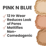 PINK N BLUE | PB-26 Oil Control Face Powder | Mattifying Formula for Lasting Shine Control | Silky Smooth Texture | Buildable Coverage | Effortless Elegance for a Flawless Finish |