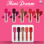 PINK N BLUE Mini Dreams Liquid Matte Lipstick | Matte Finish, Non-Sticky and Non-Drying | Non Transfer | 14Hrs Waterproof | True Color | Smudge Proof | 1.2ml each | pack of 5 | Tint Temptation