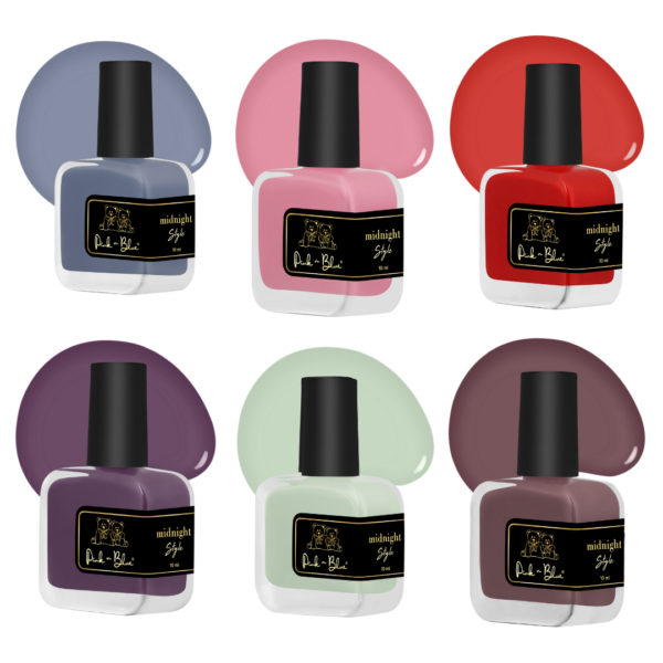 MIDNIGHT Magic Nail Polish Set | Long Lasting & High Gloss Effect | 10ml | Set of 6 - Image 10