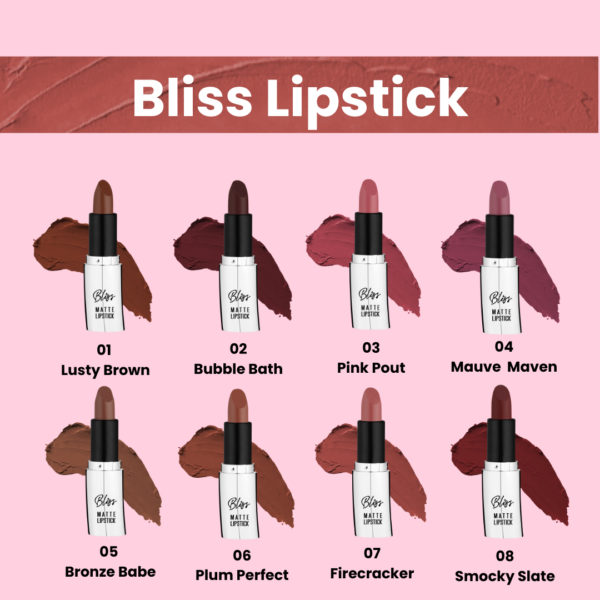 Bliss Matte Lipstick | Unveil Your True Beauty | Collection Of 24 Shades - Image 2