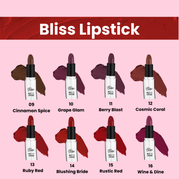 Bliss Matte Lipstick | Unveil Your True Beauty | Collection Of 24 Shades - Image 3