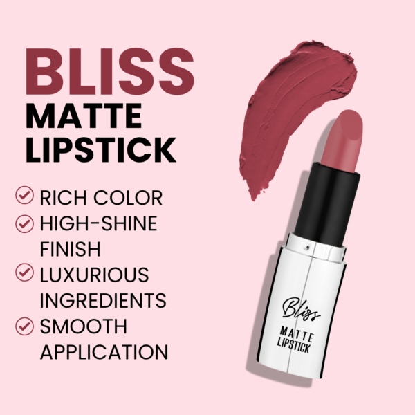 Bliss Matte Lipstick | Unveil Your True Beauty | Collection Of 24 Shades - Image 6