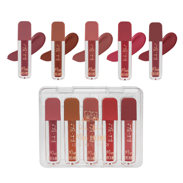 Mini Dreams Liquid Matte Lipstick | Non Transfer | Smudge Proof | 1.2ml each | Pack of 5 - Image 14